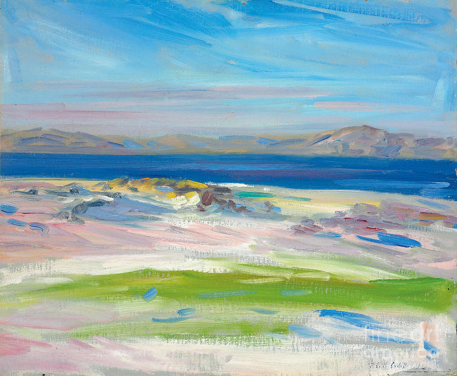 The View Of The White Sands, Iona Painting by Francis Campbell Boileau Cadell