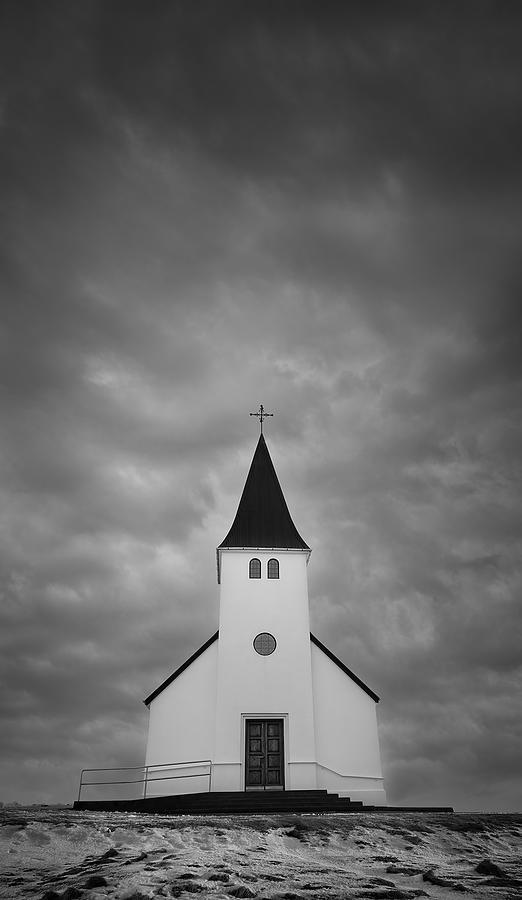 The Vik Church In A Cloudy Day Photograph by Li Jian
