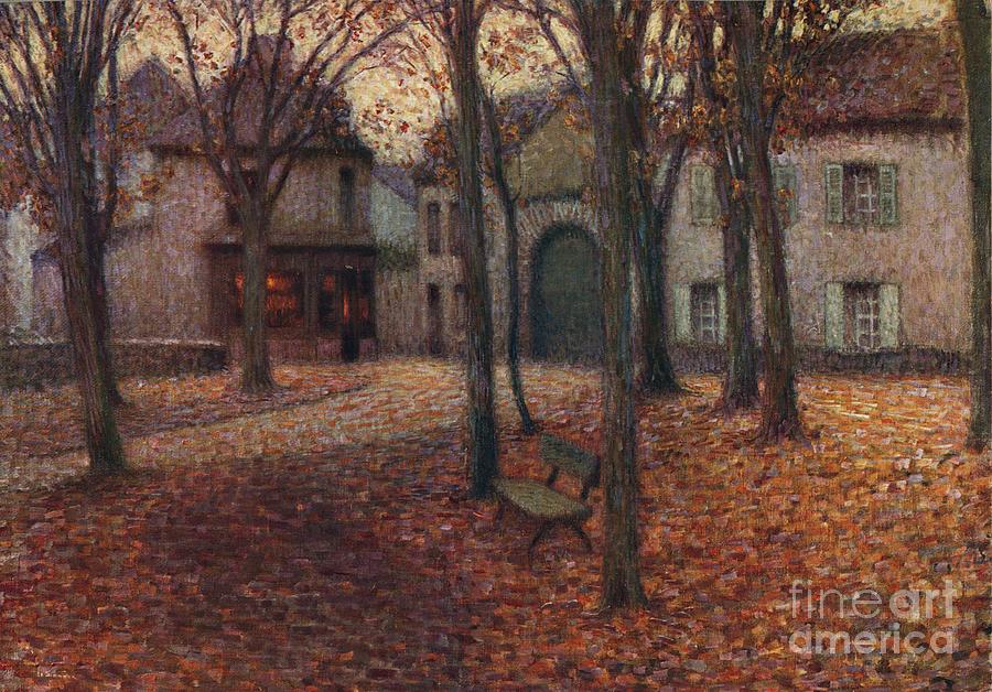 The Village In Autumn Drawing by Print Collector