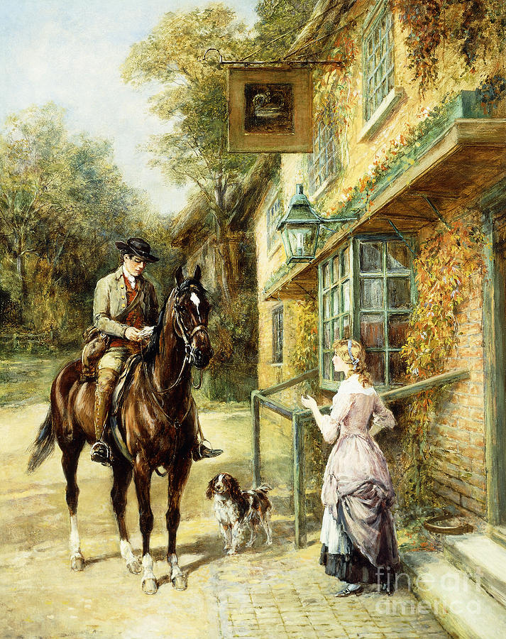 The Village Postman Painting by Heywood Hardy