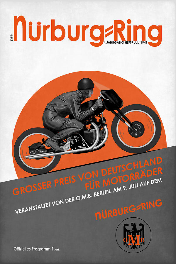 Vintage Racing Photograph - The Vintage Grand Prix Of Germany Poster by Mark Rogan Vintage Racing Photograph - The Vintage Grand Prix Of Germany Poster by Mark Rogan