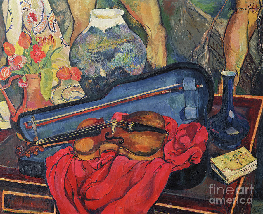 The Violin Case, 1923  Painting by Marie Clementine Valadon