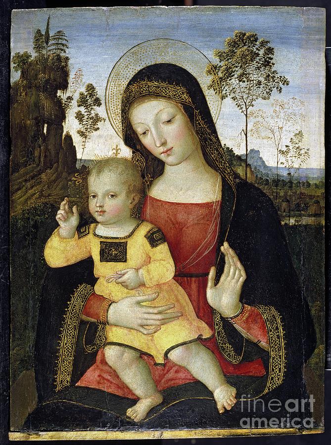 The Virgin And Child, 15th Century Painting by Bernardino Di Betto Pinturicchio