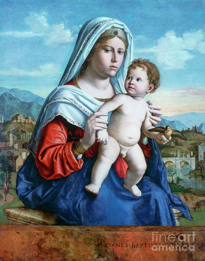The Virgin And Child, C1505. Artist Drawing by Print Collector