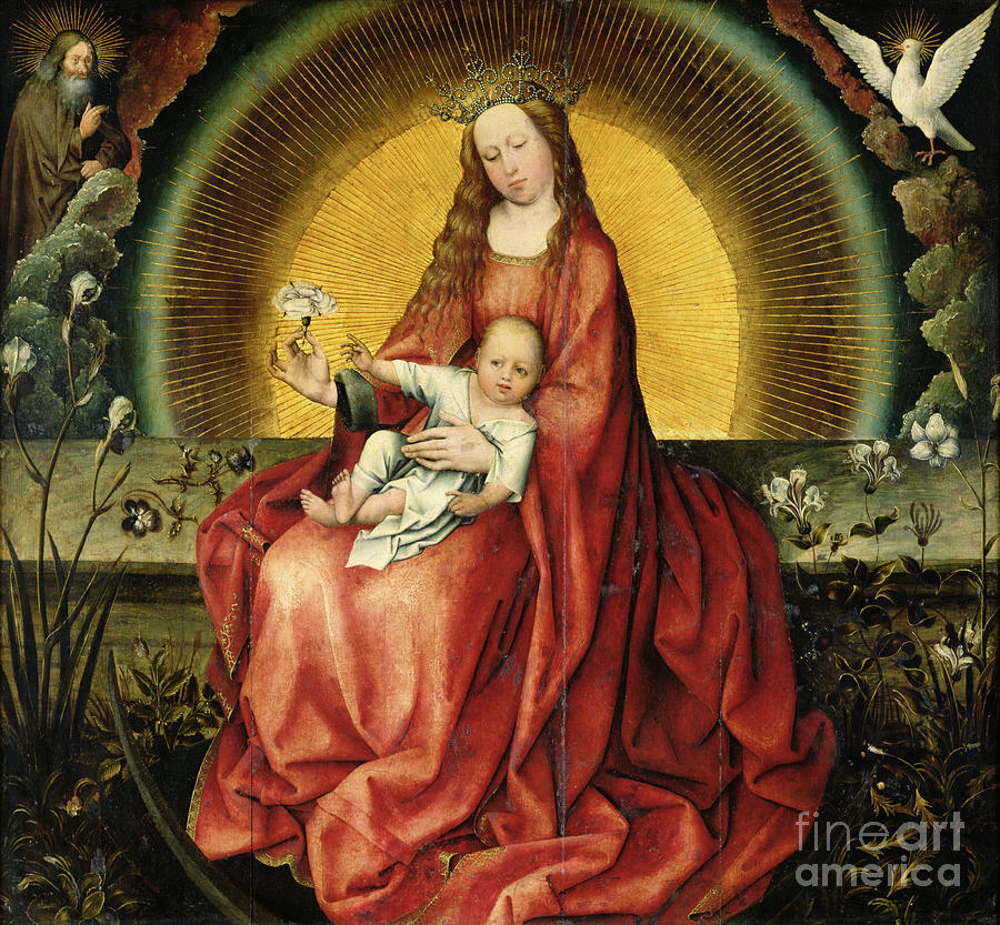 The Virgin And Child Painting by Master Of Flemalle - Fine Art America