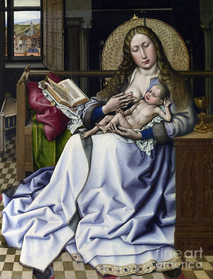 The Virgin And Child Painting by Robert Campin