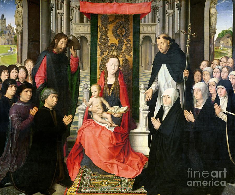 The Virgin And Child With St. James And St. Dominic Presenting The ...