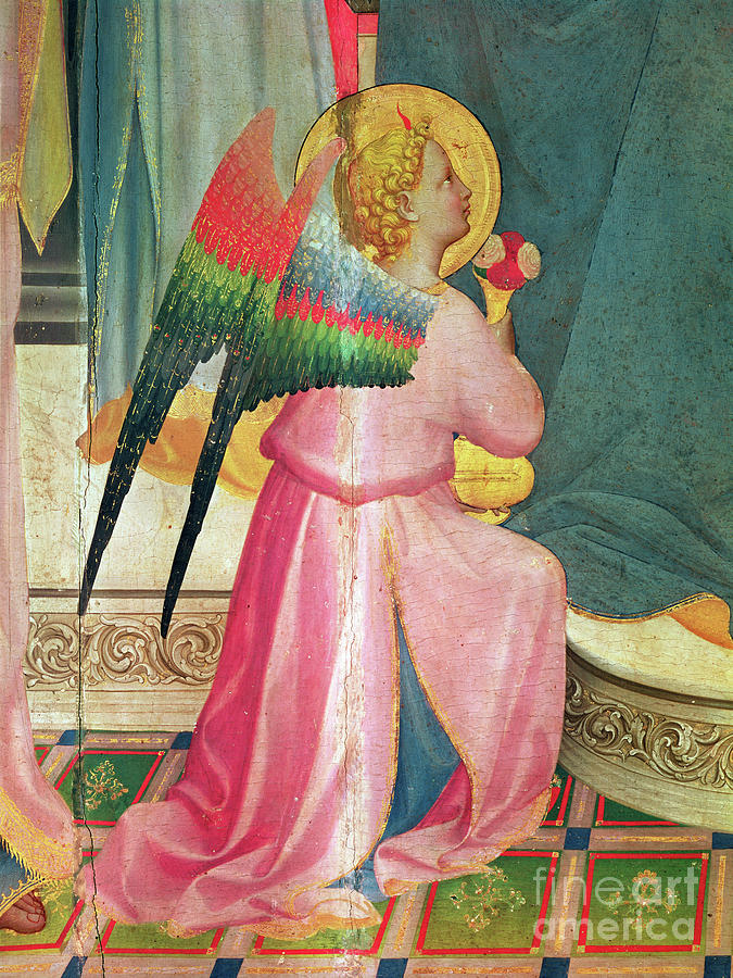The Virgin Enthroned Among Saints Painting by Fra Angelico