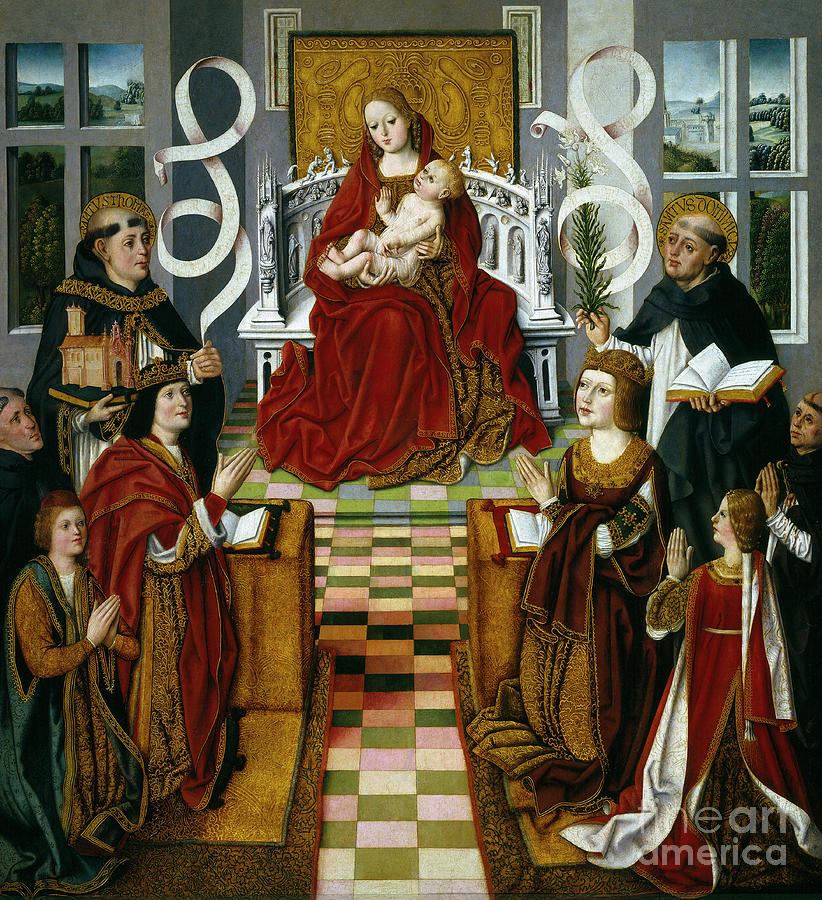 The Virgin of the Catholic Kings Painting by Spanish School