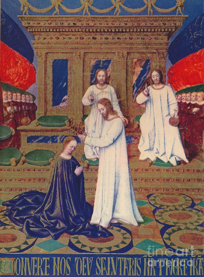 The Virgins Coronation C1455 1939 Drawing by Print Collector