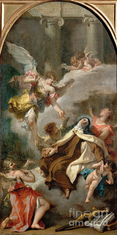 The Vision Of Saint Teresa Of Ávila Drawing by Heritage Images