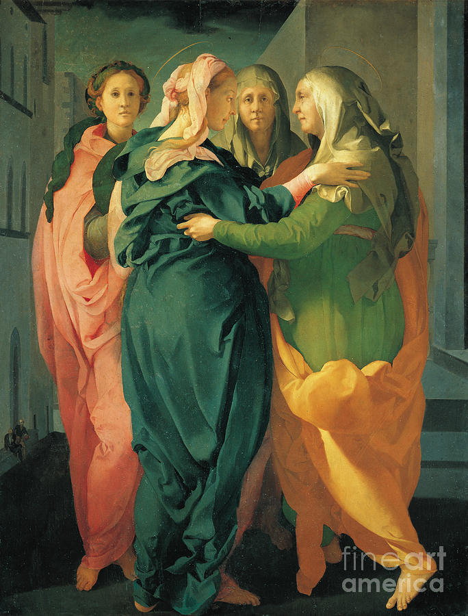 The Visitation, C. 1530 Painting by Jacopo Pontormo