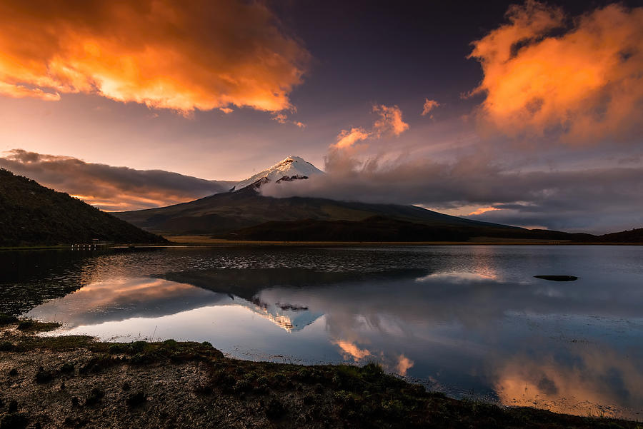 The Vulcano Cotopaxi With Snowy Peak In The Morning Light Photograph by Petr Simon