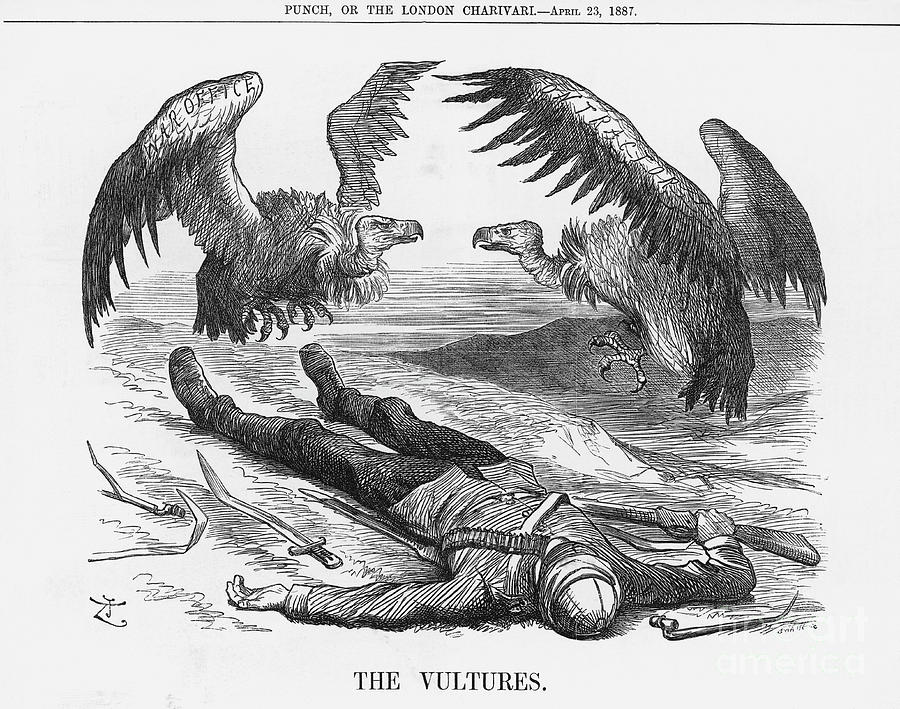 The Vultures, 1887. Artist Joseph Swain Drawing by Print Collector