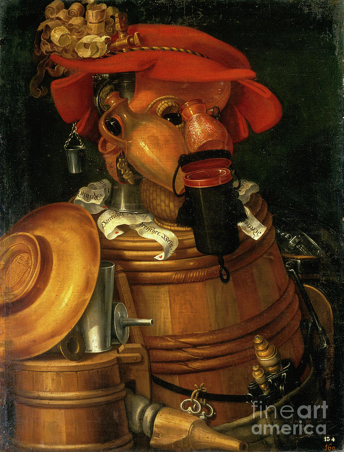Giuseppe Arcimboldo Painting - The Waiter, 1574 by Giuseppe Arcimboldo