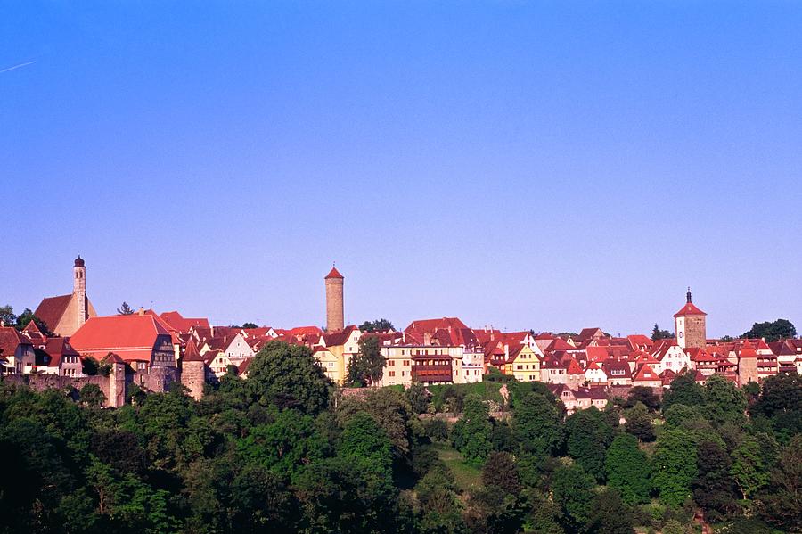 The Walled Town Of Rothenburg Ob Der Photograph by Bilderbuch