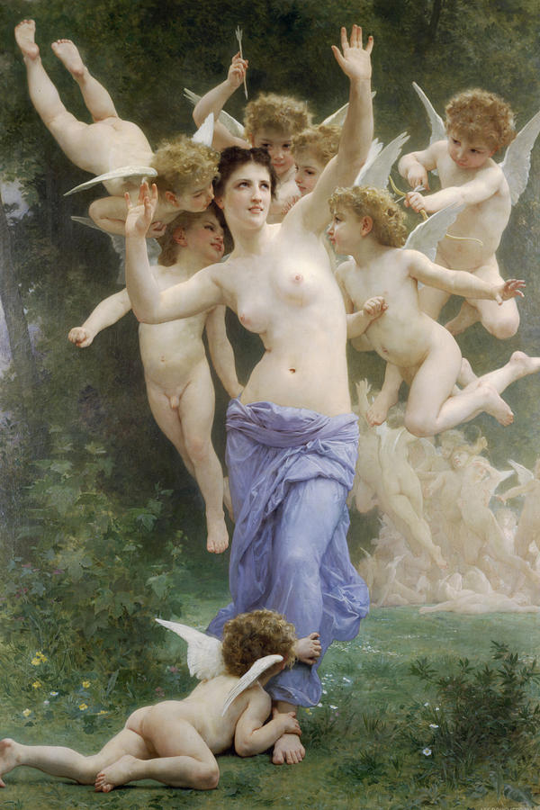 The Wasps Nest Painting by William Bouguereau