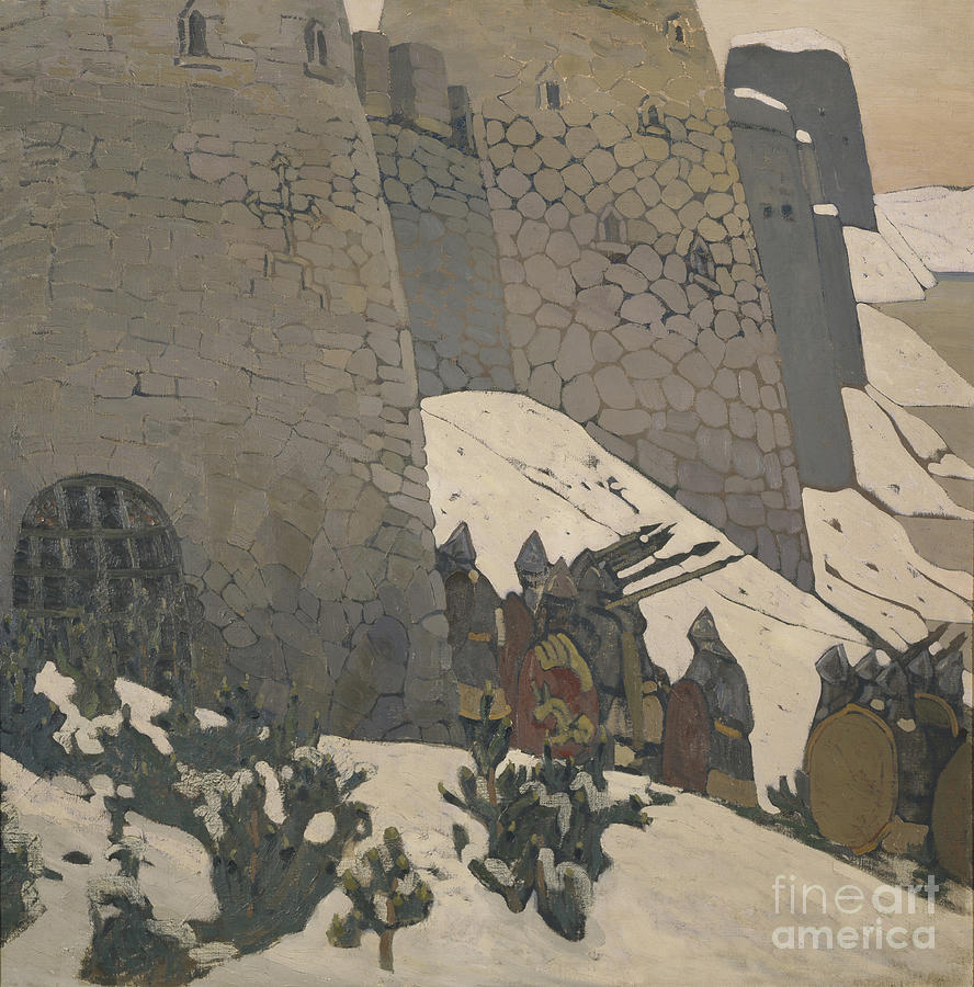 The Watch, 1905. Artist Roerich Drawing by Heritage Images