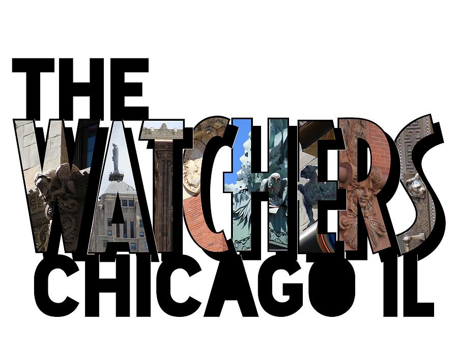 The Watchers of Chicago Illinois Big Letter Photograph by Colleen Cornelius