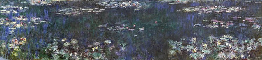 Claude Monet Painting - The Water Lilies - Green Reflections - Digital Remastered Edition by Claude Monet