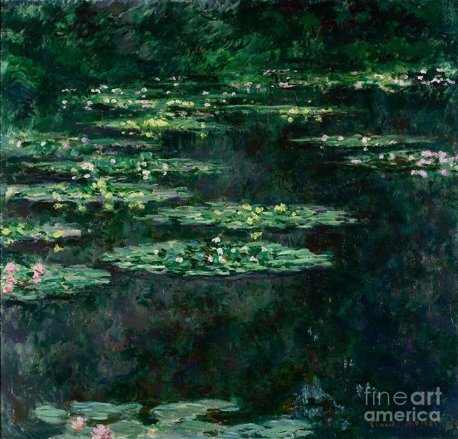 The Water Lilies Les Nymphéas. Artist Drawing by Heritage Images