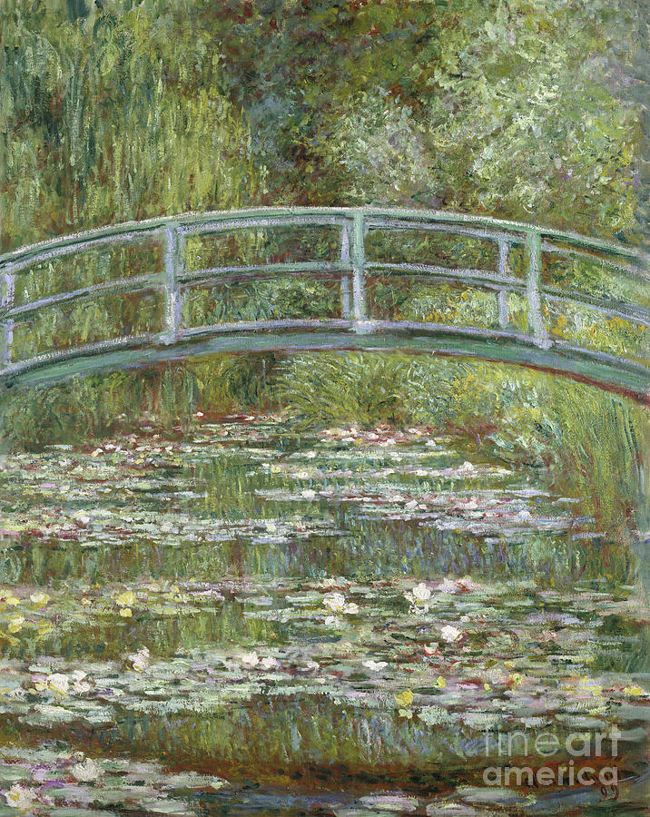 The Water-lily Pond, 1899 (oil On Canvas) Painting by Claude Monet