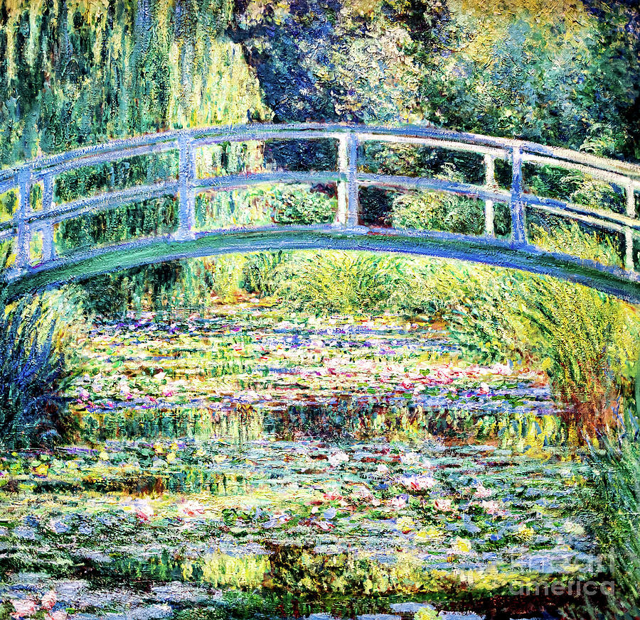The Water Lily Pond by Monet Painting by Claude Monet
