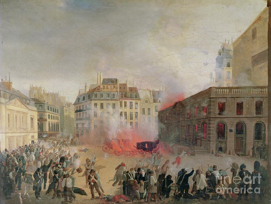 The Water Tower On Fire, Place Du Palais Royal, 24 February 1848 ...