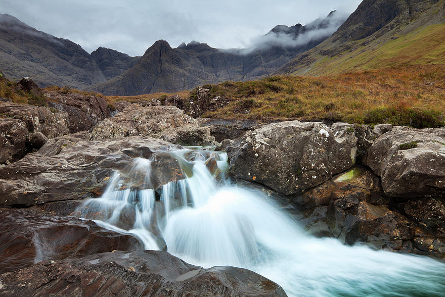 The Waterfalls Of The Fairy Pools, Isle Photograph by Sara winter
