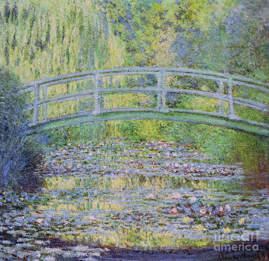 The Waterlily Pond With The Japanese Bridge, 1899 Painting by Claude ...