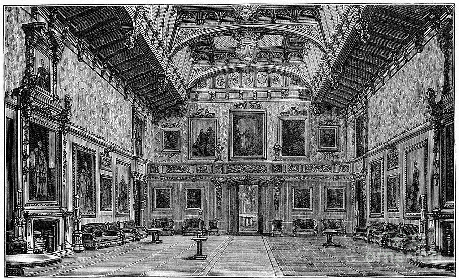 The Waterloo Chamber, Windsor Castle Drawing by Print Collector