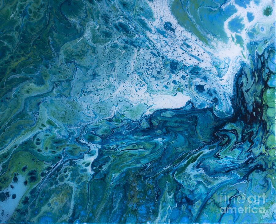 The Wave 1 Painting by Michael Wicks | Fine Art America