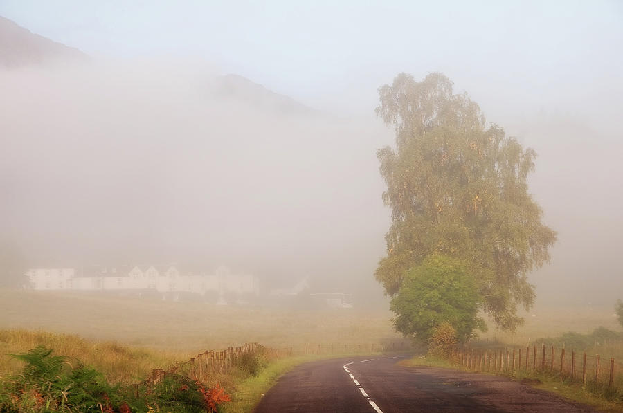 The Way to Never Never Land. Misty Roads of Scotland Photograph by Jenny Rainbow