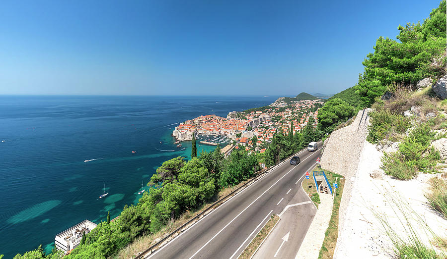 Castle Photograph - The Way To Old Town Of Dubrovnik In Croatia by Cavan Images