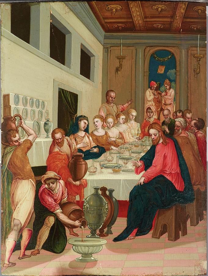 The Wedding At Cana Painting By The Monogrammist D Th   The Wedding At Cana The Monogrammist D Th 