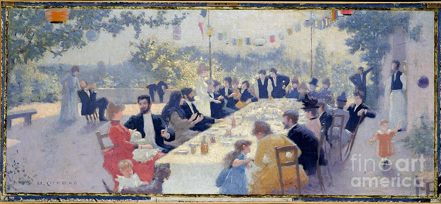 The Wedding Feast, 1888 Painting by Maurice Chabas