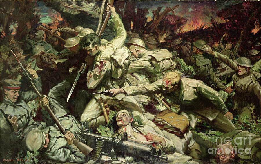 The Welsh At Mametz Wood Painting by Christopher Williams - Fine Art ...