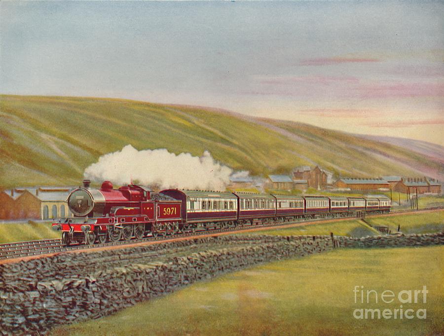 The West Coast Scotsman At Full Speed Drawing by Print Collector