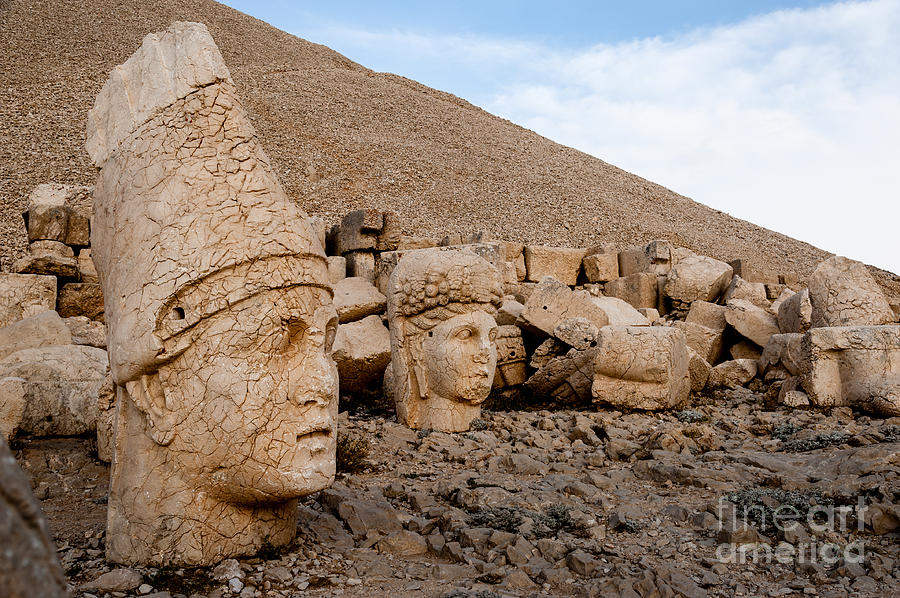Anatolia Photograph - The West Terrace Of Mount Nemrut With by Cornfield Anatolia Photograph - The West Terrace Of Mount Nemrut With by Cornfield