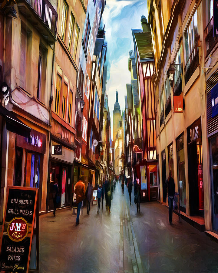 Architecture Mixed Media - The Whisical Avenue by Tim Palmer