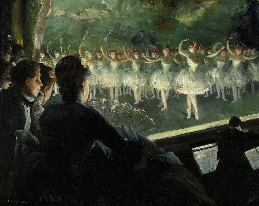 Everett Shinn Painting - The White Ballet, 1904 by Everett Shinn