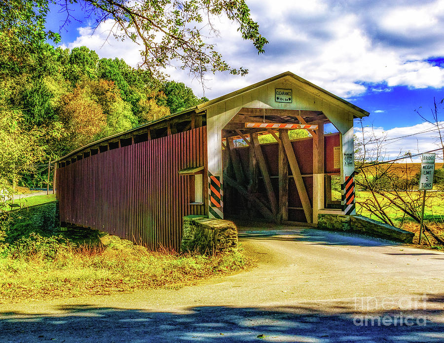 The White Rock Forge Covered Bridge Photograph by Nick Zelinsky Jr