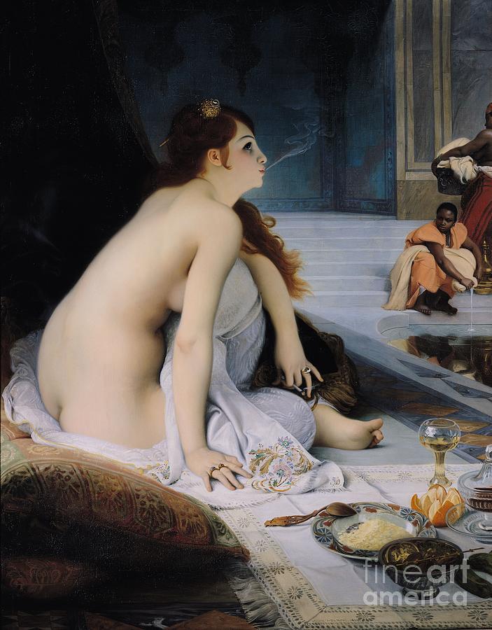 The White Slave, 1888 Painting by Jean Jules Antoine Lecomte Du Nouy
