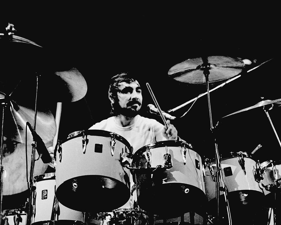 Music Photograph - The Who Drummer Performing by Larry Hulst