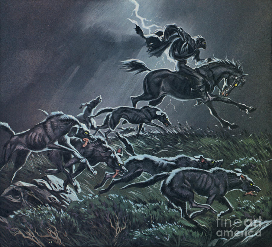 The wild hunt  Painting by Angus McBride