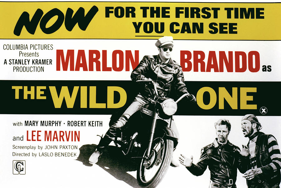 Marlon Brando Photograph - The Wild One by Globe Photos