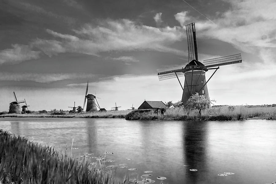 The windmills of Kinderdijk 2 by Wolfgang Stocker The windmills of Kinderdijk 2 by Wolfgang Stocker