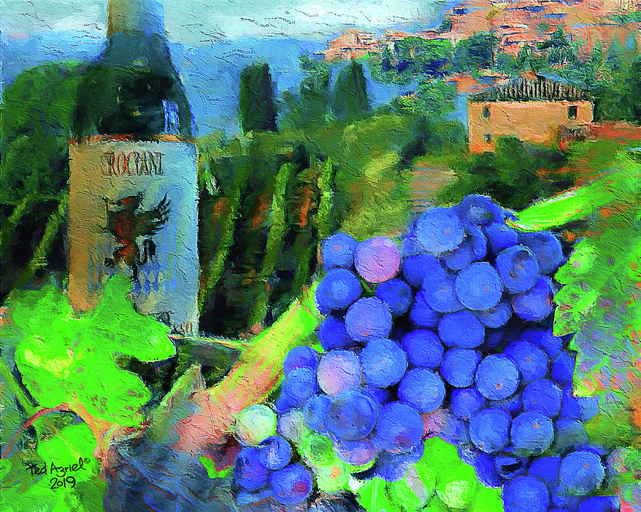 The Wines Of Montepulciano Digital Art by Ted Azriel