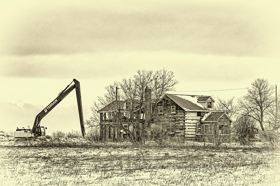 Winter Photograph - The Winter Of Our Discontent 4 - Sepia by Steve Harrington