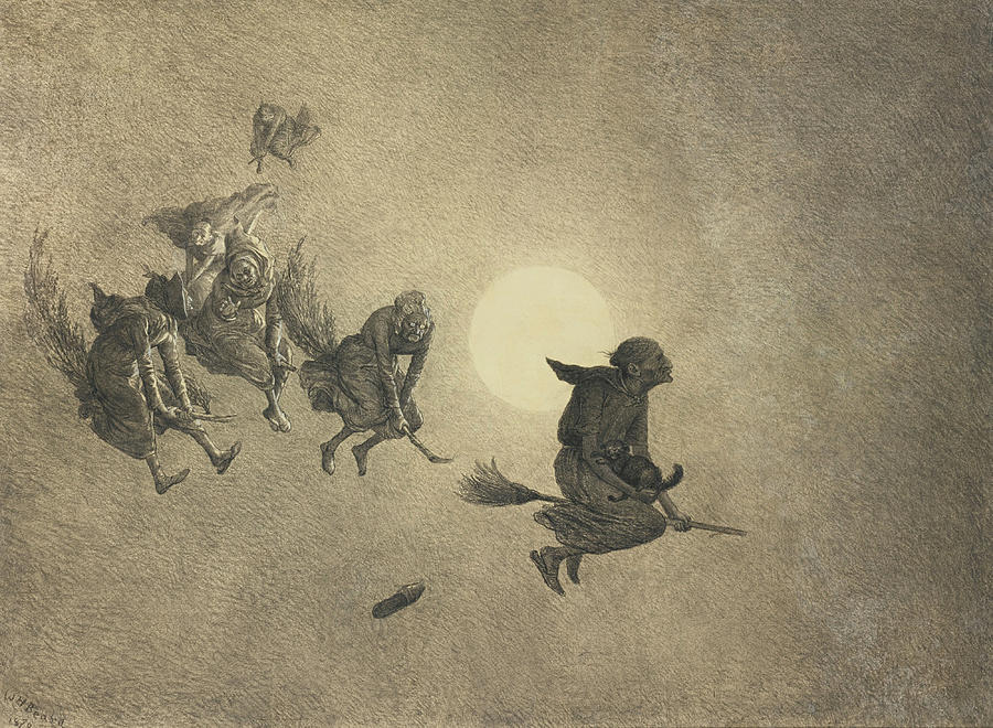 Magic Painting - The Witches Ride, 1870 by William Holbrook Beard